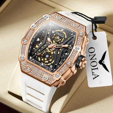 ONOLA 3828D Brand Watch Mens Luxury Waterproof Mens Watch Mechanical Watches Automatic Waterproof Clock