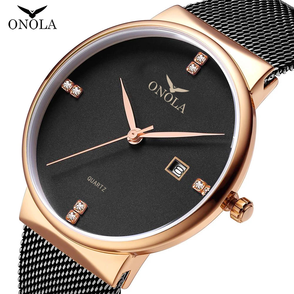 ONOLA Brand 3860 Simplicity Fine Mens Watch Sports Wrist Watch for Men Fashionable Waterproof Simpal Watch for Men