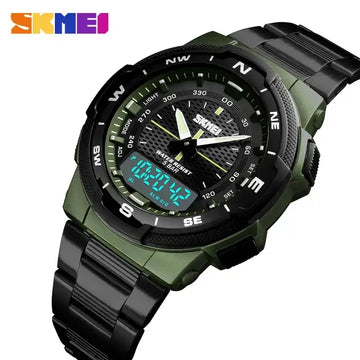 SKMEI 1370 New Mens Watch Fashion Strap Men's Wristwatch Stopwatch Chronograph Sport Waterproof Men Watches Reloj Masculino