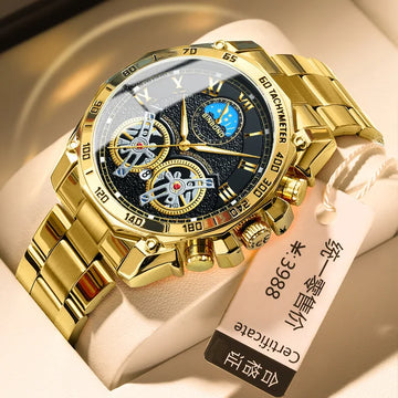 Binbond 4833 B4833 Luxury Business Quartz Mens Watch Fashion Casual Waterproof Luminous Hands Wristwatch for Men Montre Relojes