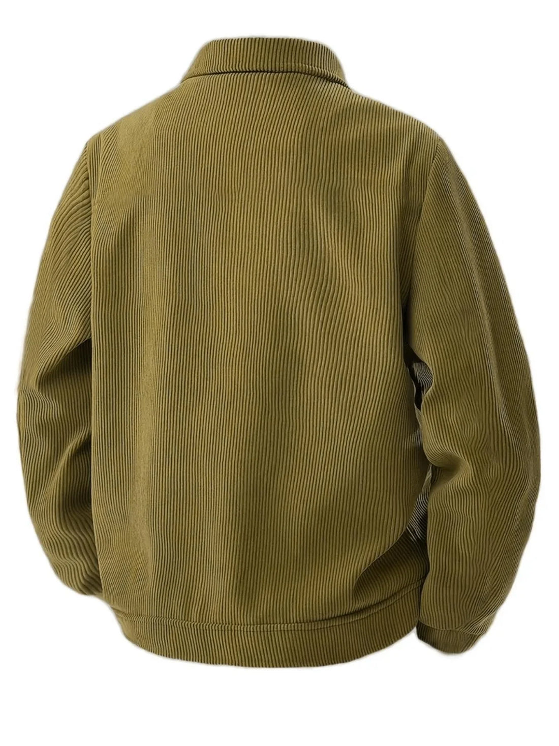 Men's Corduroy Trucker Jacket, Turn Down Collar Button Down Chest Pocket Casual Vintage Streetwear Coat