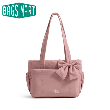 BAGSMART Versatile Travel Tote Bag Women Commuting Bag Multiple Pockets Messenger Handbag College School Shoulder Bag