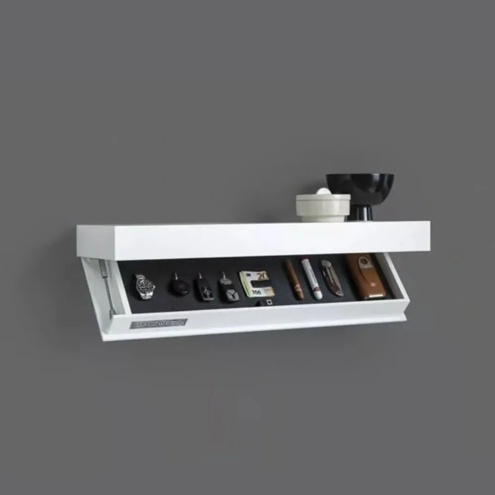 Creative Designer Shelf with Secret Compartment, Concealed Floating Shelf, Wall-Mounted Storage Solution, Modern Home Decor