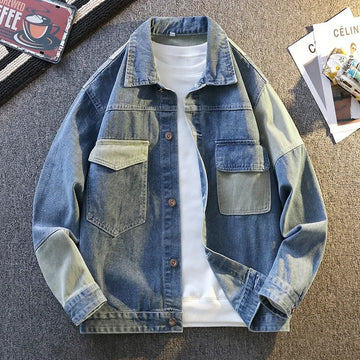 Jackets For Man Casual Denim Coat Man Coat Spring Autumn Mens Big Size Outerwear Lightweight Puffer Men